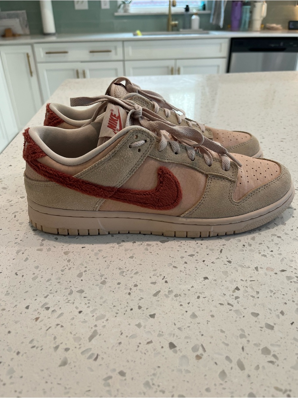 Nike Nike Dunk Low Terry Swoosh Sz 10W - Picture 4 of 10